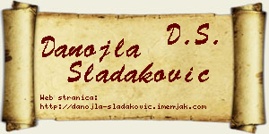Danojla Sladaković vizit kartica